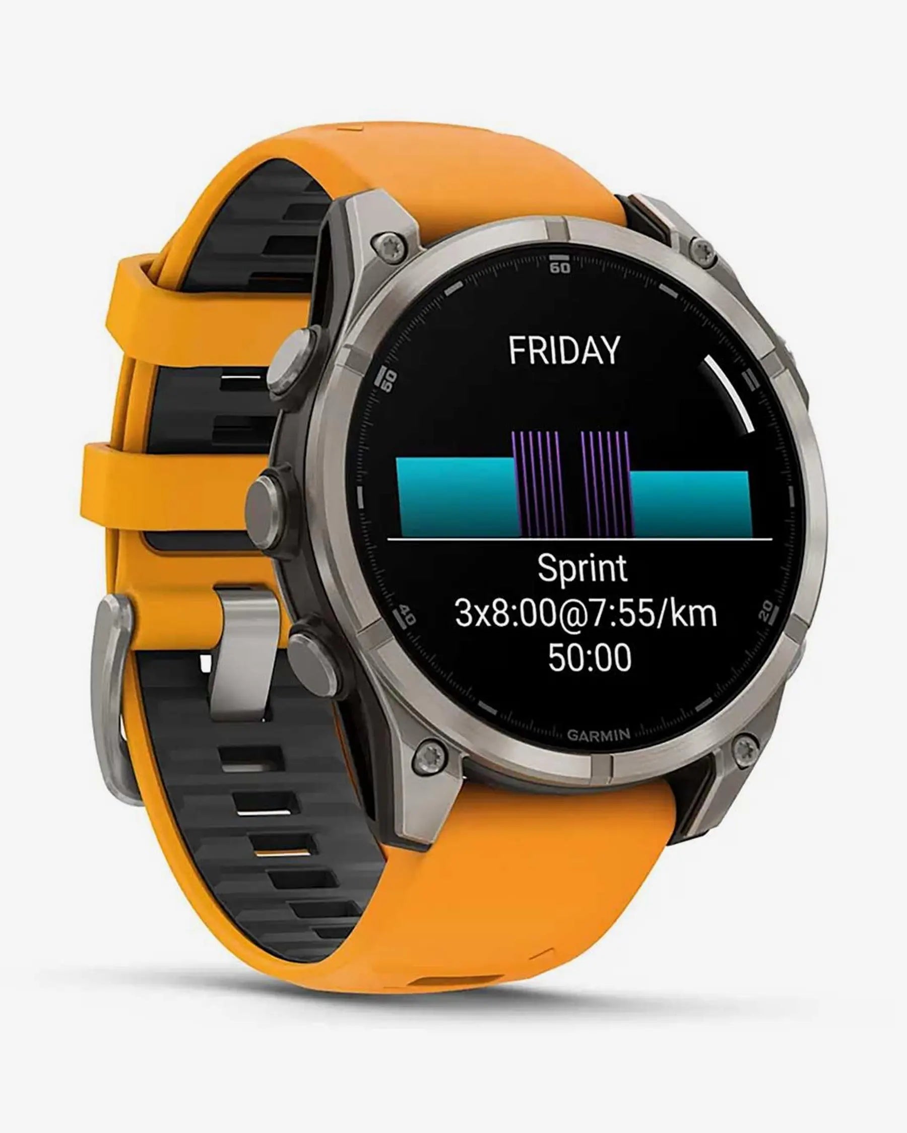 Reloj GPS Garmin Fenix 8 AMOLED Zafiro Titanio 47mm