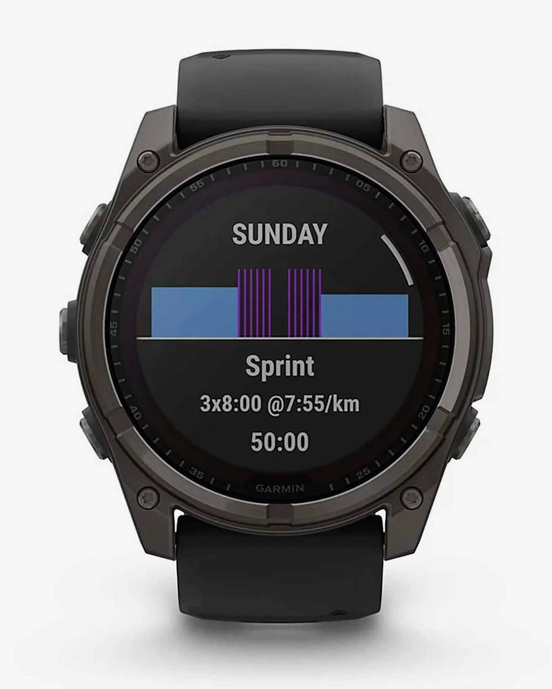 Reloj Garmin Fenix 8 Zafiro Solar 51mm Titanio GPS