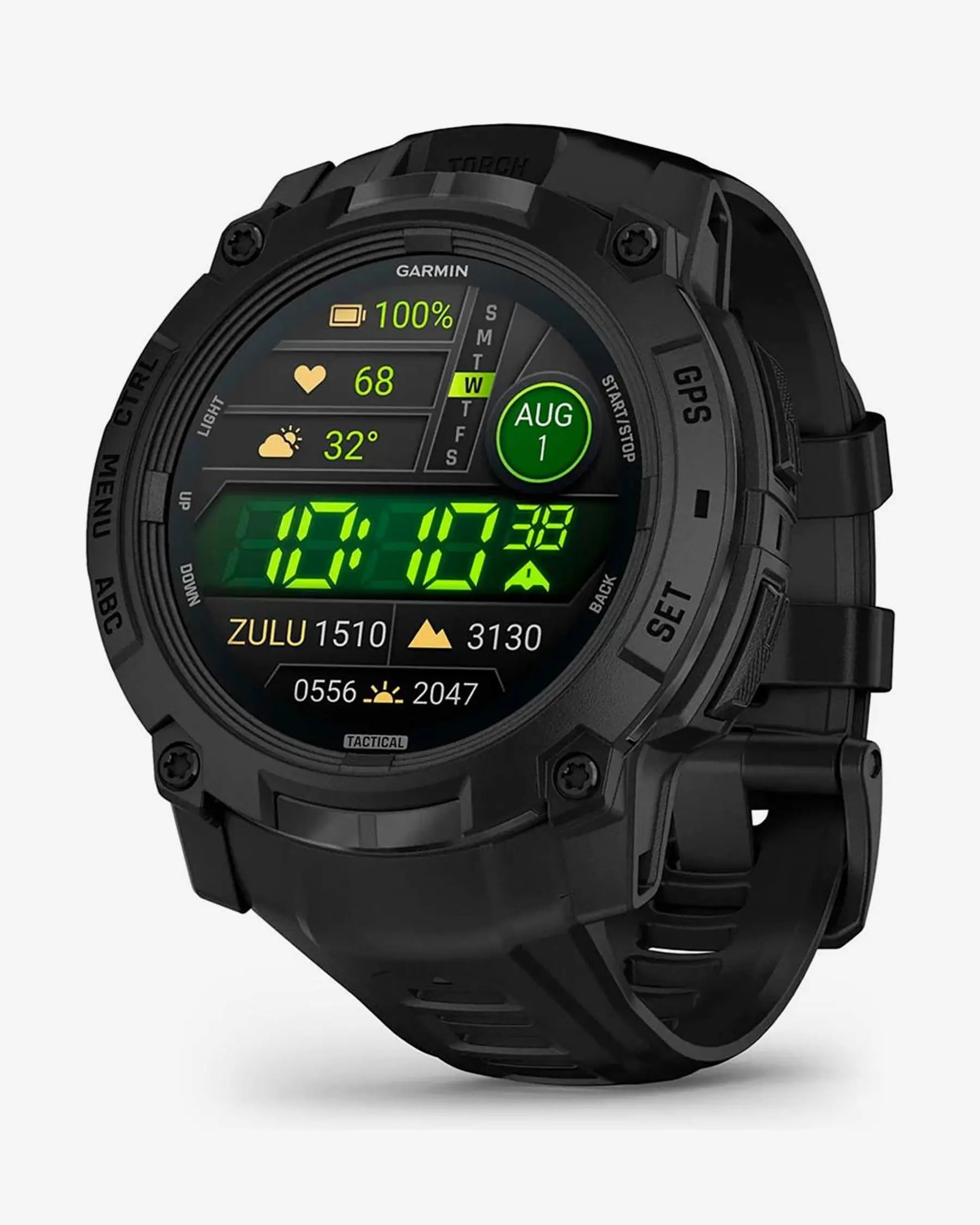 Garmin Instinct 3 AMOLED Tactical 50 mm GPS Smartwatch Negro