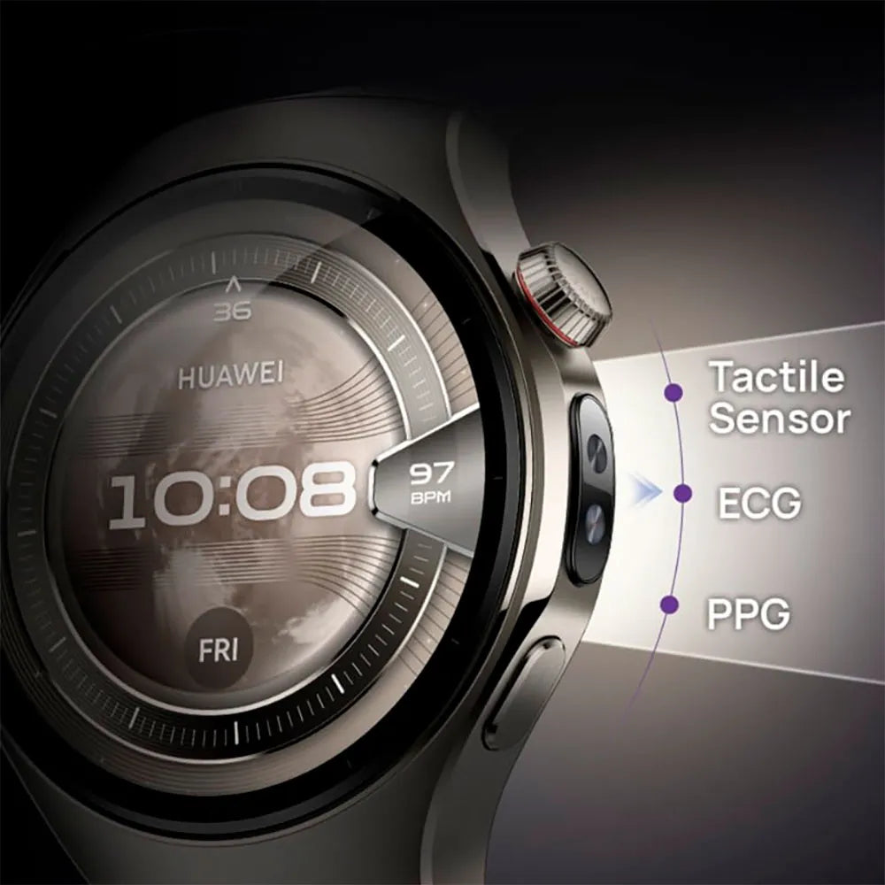 Reloj inteligente Huawei Watch 5 de 46 mm con pantalla AMOLED de titanio